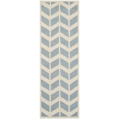 CHATHAM, BLUE / IVORY, 2'-3" X 7', Area Rug, CHT746B-27