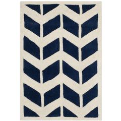 CHATHAM, DARK BLUE / IVORY, 2' X 3', Area Rug, CHT746C-2