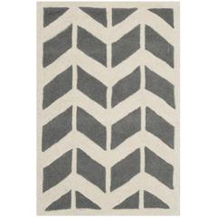 CHATHAM, DARK GREY / IVORY, 2' X 3', Area Rug, CHT746D-2