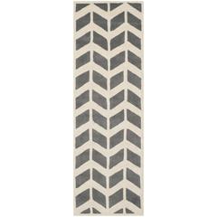 CHATHAM, DARK GREY / IVORY, 2'-3" X 7', Area Rug, CHT746D-27