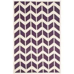 CHATHAM, PURPLE / IVORY, 5' X 8', Area Rug, CHT746F-5