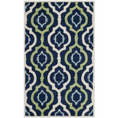 CHATHAM, DARK BLUE / MULTI, 3' X 5', Area Rug