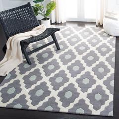 CHATHAM, IVORY / DARK GREY, 4' X 6', Area Rug, CHT748D-4