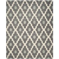 CHATHAM, IVORY / DARK GREY, 8' X 10', Area Rug, CHT748D-8