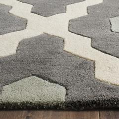 CHATHAM, IVORY / DARK GREY, 8'-9" X 12', Area Rug, CHT748D-9