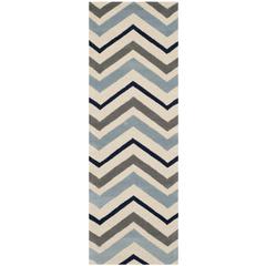 CHATHAM, IVORY / DARK GREY, 2'-3" X 7', Area Rug, CHT749X-27