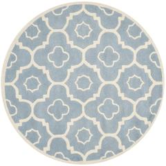 CHATHAM, BLUE / IVORY, 5' X 5' Round, Area Rug, CHT750B-5R