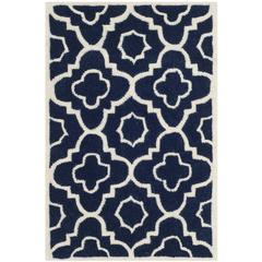 CHATHAM, DARK BLUE / IVORY, 2' X 3', Area Rug, CHT750C-2