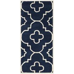 CHATHAM, DARK BLUE / IVORY, 2'-3" X 5', Area Rug, CHT750C-25