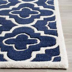 CHATHAM, DARK BLUE / IVORY, 2'-3" X 11', Area Rug, CHT750C-211