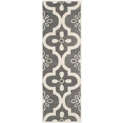 CHATHAM, DARK GREY / IVORY, 2'-3" X 7', Area Rug, CHT751D-27