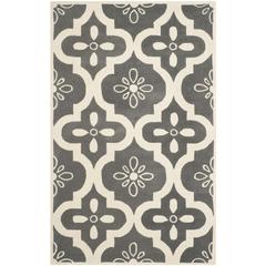 CHATHAM, DARK GREY / IVORY, 5' X 8', Area Rug, CHT751D-5