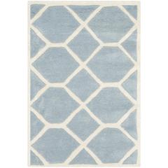 CHATHAM, BLUE / IVORY, 2' X 3', Area Rug, CHT755B-2
