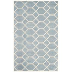 CHATHAM, BLUE / IVORY, 5' X 8', Area Rug, CHT755B-5