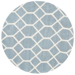 CHATHAM, BLUE / IVORY, 5' X 5' Round, Area Rug, CHT755B-5R