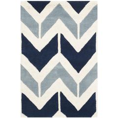 CHATHAM, DARK BLUE / LIGHT BLUE, 2' X 3', Area Rug