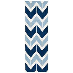 CHATHAM, DARK BLUE / LIGHT BLUE, 2'-3" X 7', Area Rug