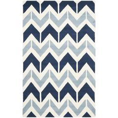 CHATHAM, DARK BLUE / LIGHT BLUE, 5' X 8', Area Rug