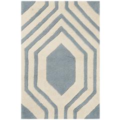 CHATHAM, BLUE / IVORY, 2' X 3', Area Rug, CHT760B-2