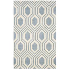 CHATHAM, BLUE / IVORY, 4' X 6', Area Rug, CHT760B-4
