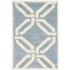 CHATHAM, BLUE / IVORY, 2' X 3', Area Rug, CHT763B-2