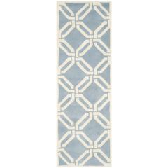CHATHAM, BLUE / IVORY, 2'-3" X 7', Area Rug, CHT763B-27