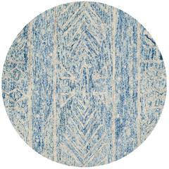 CHATHAM, BLUE / IVORY, 5' X 5' Round, Area Rug, CHT764B-5R