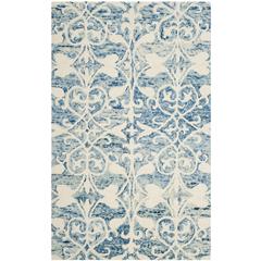 CHATHAM, DARK BLUE / IVORY, 3' X 5', Area Rug, CHT765C-3