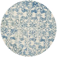 CHATHAM, DARK BLUE / IVORY, 5' X 5' Round, Area Rug, CHT765C-5R