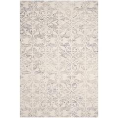 CHATHAM, LIGHT GREY / IVORY, 6' X 9', Area Rug