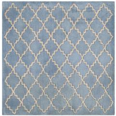 CHATHAM, BLUE GREY, 4' X 4' Square, Area Rug