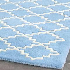 CHATHAM, BLUE GREY, 6' X 9', Area Rug