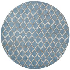 CHATHAM, BLUE GREY, 7' X 7' Round, Area Rug