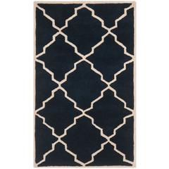 CHATHAM, DARK BLUE, 3' X 5', Area Rug