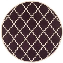CHATHAM, DARK PURPLE, 7' X 7' Round, Area Rug