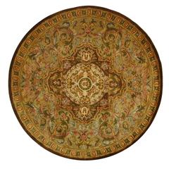 CLASSIC, BEIGE / OLIVE, 8' X 8' Round, Area Rug