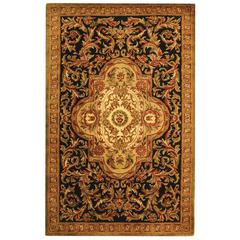 CLASSIC, BLACK / BEIGE, 2' X 3', Area Rug