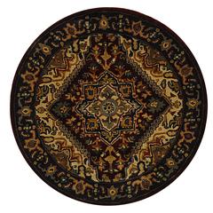 CLASSIC, ASSORTED / RED, 3'-6" X 3'-6" Round, Area Rug