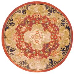 CLASSIC, RUST / GREEN, 6' X 6' Round, Area Rug