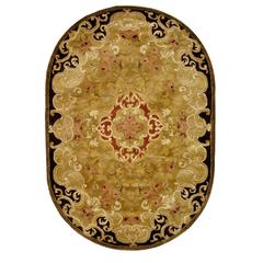 CLASSIC, GOLD / BEIGE, 4'-6" X 6'-6" Oval, Area Rug, CL234B-5OV