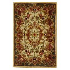 CLASSIC, IVORY / GREEN, 2' X 3', Area Rug