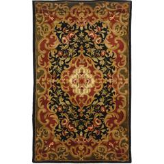 CLASSIC, BLACK / GREEN, 3' X 5', Area Rug
