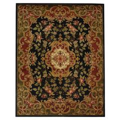 CLASSIC, BLACK / GREEN, 9'-6" X 13'-6", Area Rug
