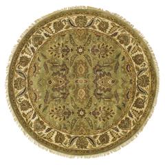 CLASSIC, GREEN / IVORY, 8' X 8' Round, Area Rug