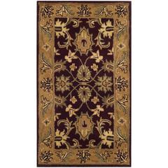 CLASSIC, BURGUNDY / GOLD, 2' X 3', Area Rug