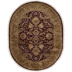 CLASSIC, ASSORTED / GOLD, 7'-6" X 9'-6" Oval, Area Rug