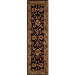 CLASSIC, DARK PLUM / GOLD, 2'-3" X 8', Area Rug