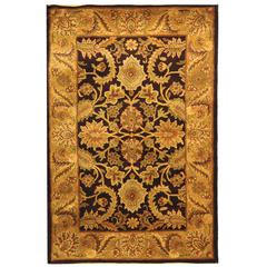 CLASSIC, DARK PLUM / GOLD, 4' X 6', Area Rug