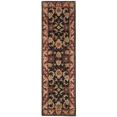 CLASSIC, BLACK / BURGUNDY, 2'-3" X 8', Area Rug