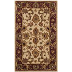 CLASSIC, IVORY / RED, 3' X 5', Area Rug